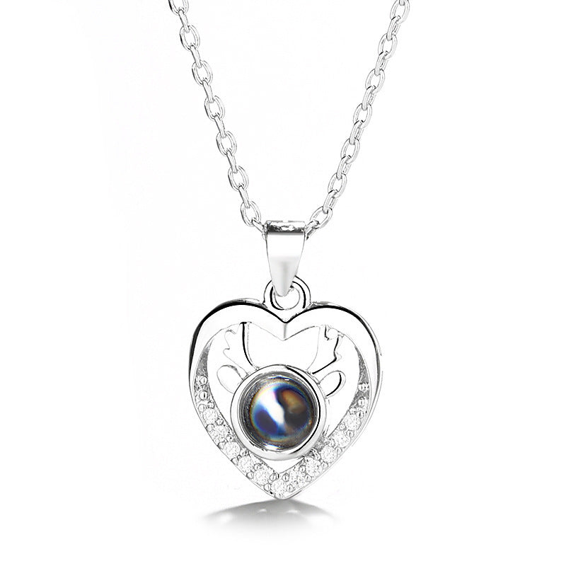 All The Way To Have You Pendant Necklaces Heart-shaped Short Clavicle